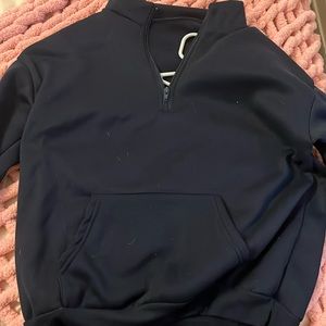 Blue quarter zip